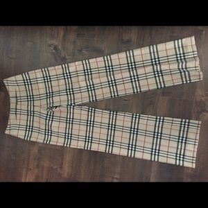 burberry print pants womens
